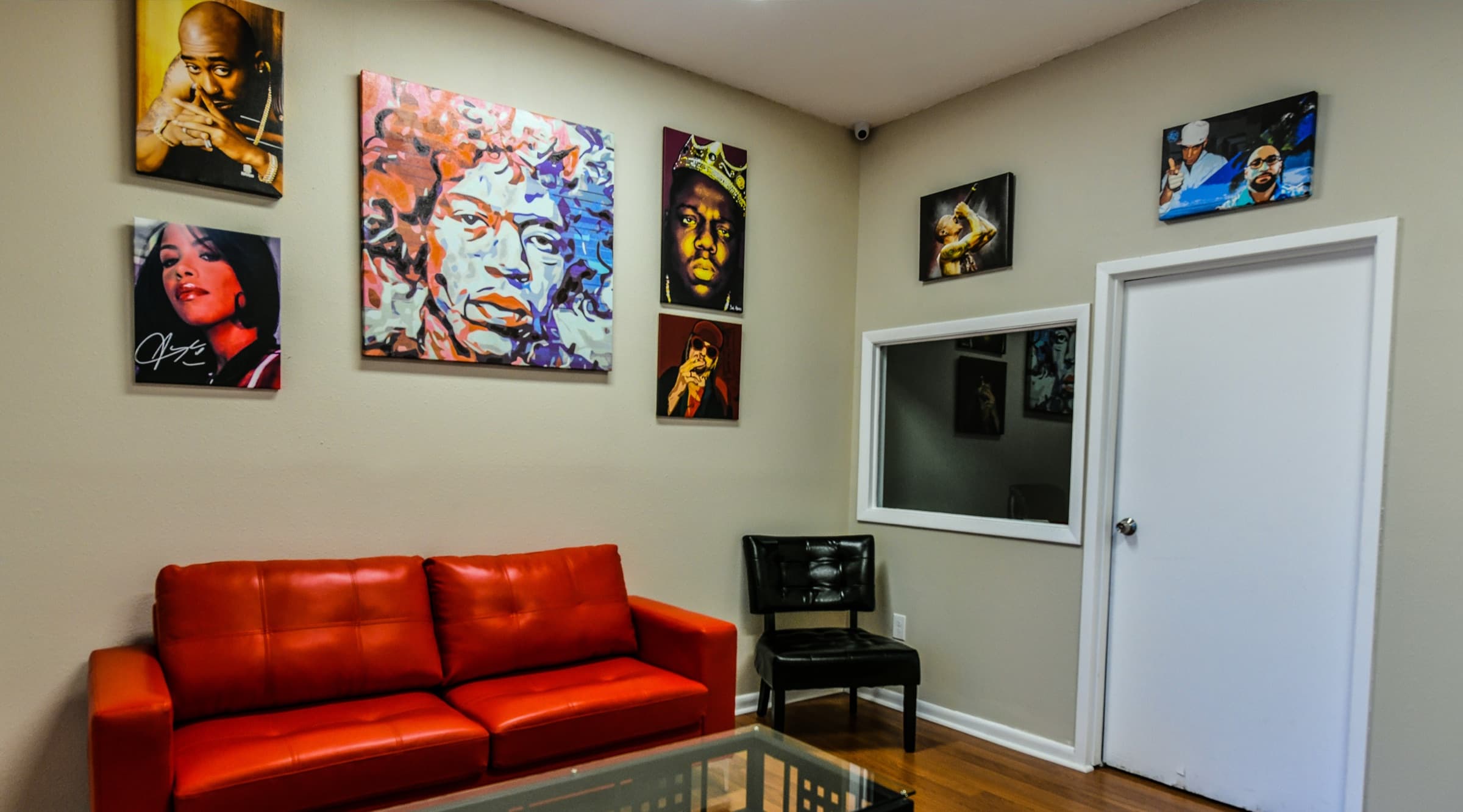 Inside the studio