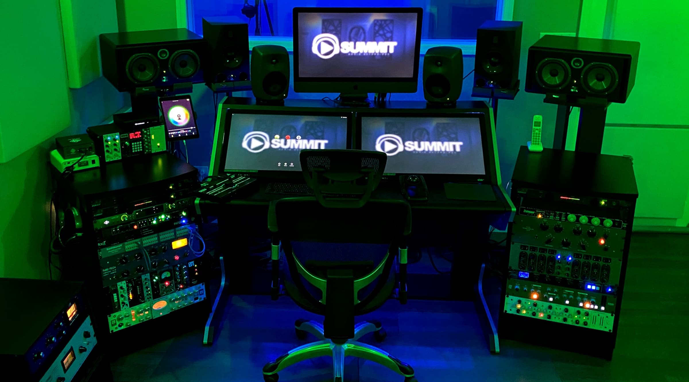Inside the studio