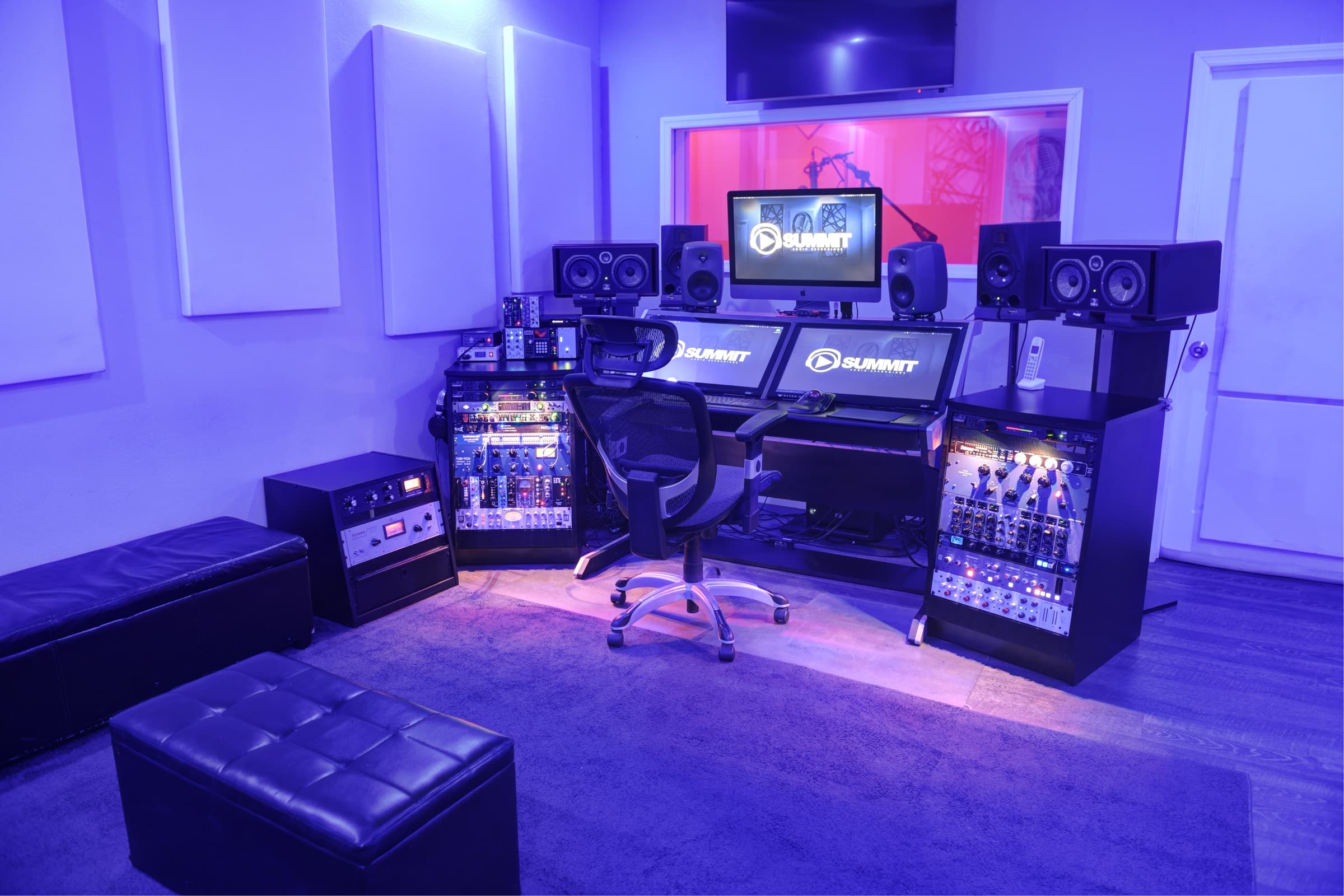 Inside the studio